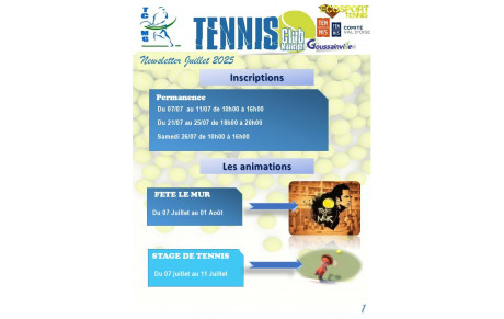 NewsLetter Juillet 2025