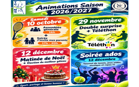 Animation Saison 2026/2027
